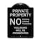 Signmission Designer Series-No Soliciting Loitering Trespassing. Violators Will Be Prosecu, 24" H, BS-1824-9946 A-DES-BS-1824-9946 - alternate 1